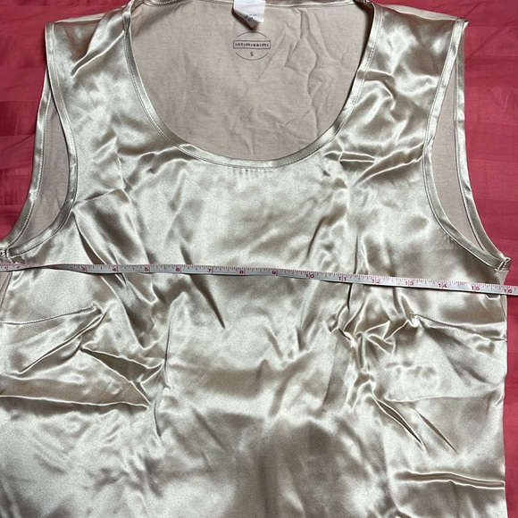 NWT intimissimi champagne silk sleeveless top small - Picture 8 of 10